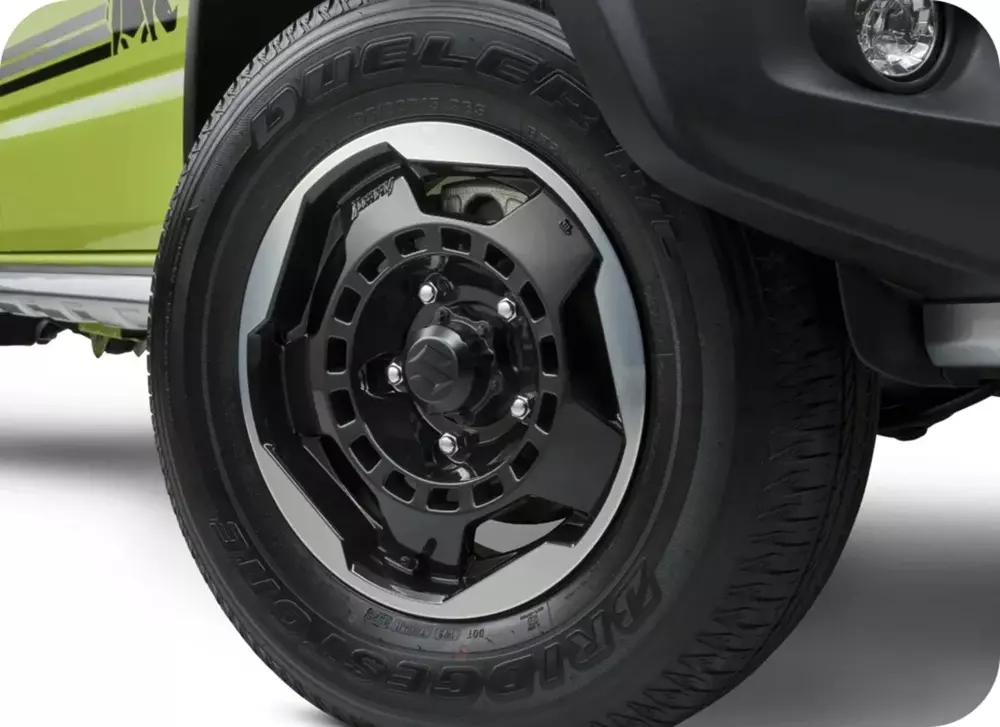 Bộ mâm 15 inch của Suzuki Jimny XL Rhino Special Edition Bộ mâm 15 inch của Suzuki Jimny XL Rhino Special Edition