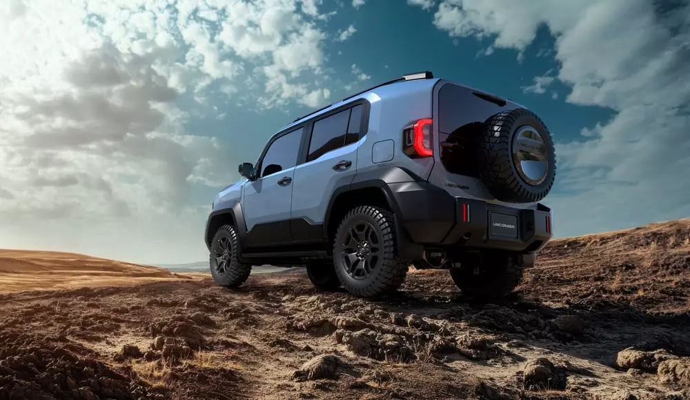 toyota-land-cruiser-fj-1-b16f-1 Toyota Land Cruiser FJ sở hữu lốp dự phòng nằm trên cửa cốp sau theo phong cách xe off-road