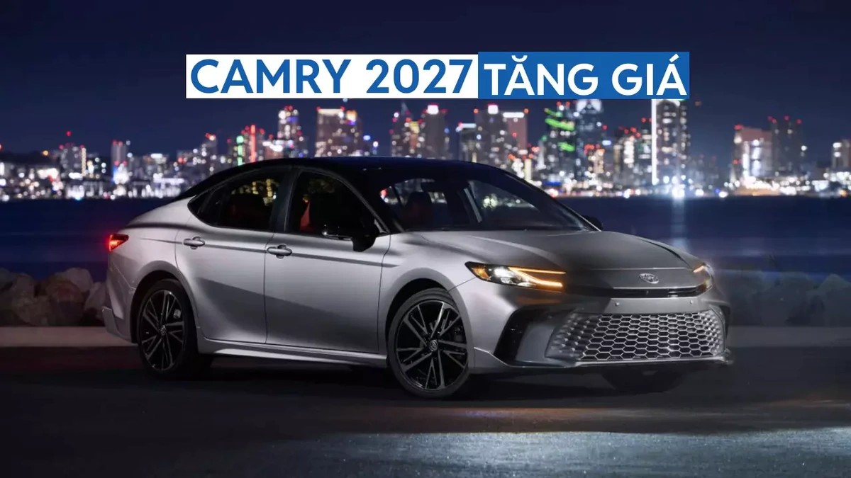 Toyota Camry 2027 tăng giá nhẹ dù không nhiều cải tiến, bài toán đặt cược vào sự quen thuộc?