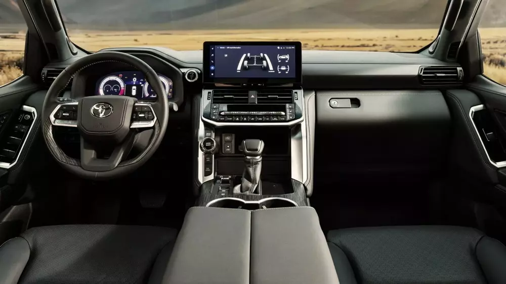 Khoang lái của Toyota Land Cruiser 300 2027